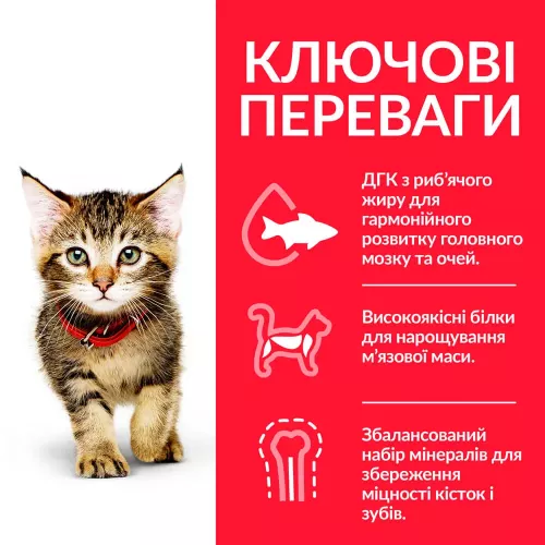 Сухий корм для кошенят Hills Science Plan Kitten 1,5 кг (курка) (604048) - фото №4
