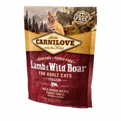 Сухий корм для стерилізованих котів Carnilove Cat Lamb & Wild Boar - Sterilised 400 г (ягня та кабан) (170193/2324)