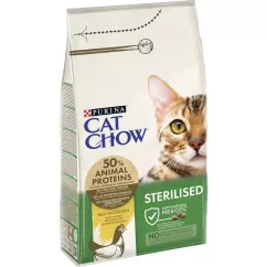 Сухой корм для кошек Cat Chow Sterilized 1,5 кг (курица) (7613032233396)
