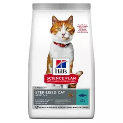 Сухой корм для стерилизованных котов Hills Science Plan Adult Sterilised Cat 1,5 кг (тунец) (604126)
