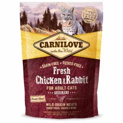 Сухой корм для взрослых кошек Carnilove Fresh Chicken & Rabbit 400 г (курица и кролик) (170873/7373)