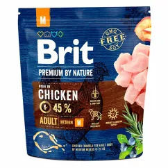 Brit Premium Adult M 1 kg сухий корм для дорослих собак середніх порід