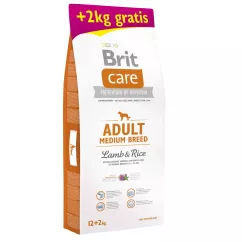 Brit Care Adult Medium Breed Lamb & Rice 12 + 2 kg сухой корм для взрослых собак средних пород