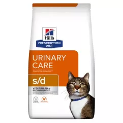 Сухой корм для кошек, для растворения струвитных конкрементов Hills Prescription Diet Feline s/d 1,5 кг (птица) (605894)