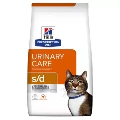 Hills Prescription Diet s/d Urinary 3 кг (курица) сухой корм для котов для растворения струвитных ка