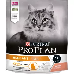 Сухой корм для кошек, шерсть которых требует дополнительного ухода Pro Plan Elegant Adult Salmon 400 г (лосось) (7613036544962)