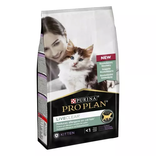 Purina Pro Plan Live Clear Kitten 1,4 кг (індичка) сухий корм для кошенят - фото №2