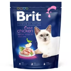 Brit Premium by Nature Cat Adult Chicken 300 г (курица) сухой корм для котов