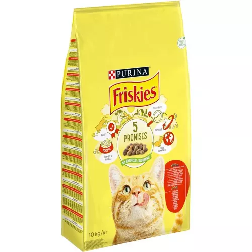 Сухий корм для котів Friskies 10 кг (курка та яловичина) (5997204569004) - фото №2