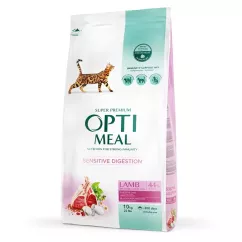 Сухой корм для кошек с чувствительным пищеварением Optimeal 10 кг (ягненок) (B1831101)