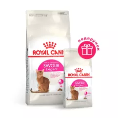 Сухой корм для привередливых котов с чувствительным пищеварением Royal Canin Savour Exigent 2 кг + 400 г в ПОДАРОК (домашняя птица) (10932)