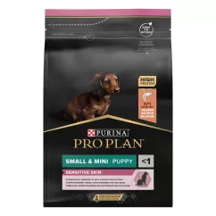 Pro Plan Small and Mini Puppy Sensitive Skin 3 кг (лосось) сухой корм для щенков малых пород с чувст