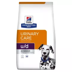Hills Prescription Diet u/d 4 кг сухой корм для собак, при заболеваниях мочевых путей