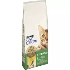 Сухой корм для кошек Cat Chow Sterilized 15 кг (курица) (7613032233051)