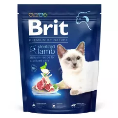 Brit Premium by Nature Cat Sterilized Lamb 300 г (ягненок) сухой корм для стерилизованных котов