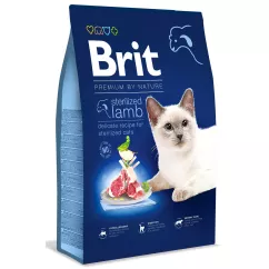 Brit Premium by Nature Cat Sterilized Lamb 8 кг (ягненок) сухой корм для стерилизованных котов