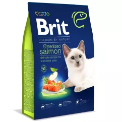 Brit Premium Nature Cat Sterilized Salmon 8 кг (лосось) сухий корм для стерилізованих котів