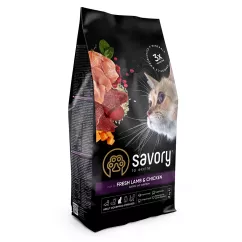 Сухий корм для стерилізованих котів Savory 2 кг (ягня та курка) (30112)