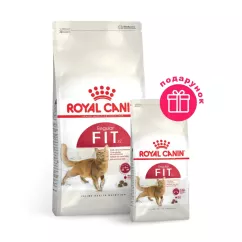 Сухой корм для взрослых кошек Royal Canin Fit 32, 2 кг + 400 г в ПОДАРОК (домашняя птица) (10913)