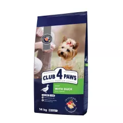 Club 4 Paws Premium 14 кг (утка) сухой корм для взрослых собак малых пород