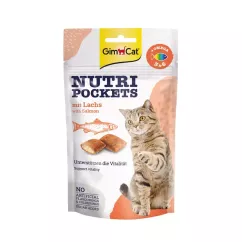 Ласощі для котів GimCat Nutri Pockets Лосось + Омега 3 і Омега 6 60 г (G-419299/400730)