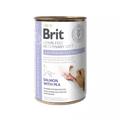 Влажный корм для собак Brit VetDiets Gastrointestinal при желудочно-кишечных расстройствах 400г (лосось и горошек) (100287)
