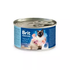Вологий корм для котів Brit Premium Trout & Liver 200 г (паштет з фореллю та печінкою) (100616/5032)