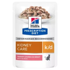 Влажный корм для кошек при заболеваниях почек Hill's Prescription Diet k/d 85 г (лосось) (605665)
