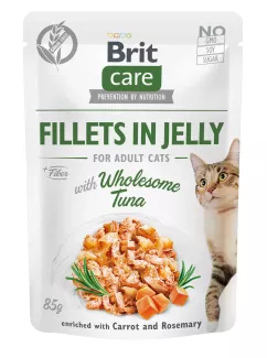 Вологий корм для котів Brit Care Cat pouch 85 г (тунець в желе) (100533/0556)
