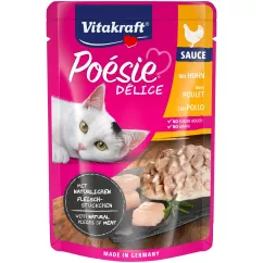 Влажный корм для кошек Vitakraft Poésie Délice pouch 85г (курица в соусе) (35284)