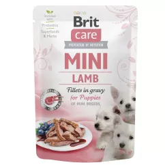 Вологий корм для цуценят Brit Care Mini 85г філе в соусі (ягня) (100216/4418)