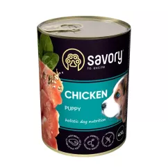 Влажный корм для щенков Savory 400г (курица) (30556)