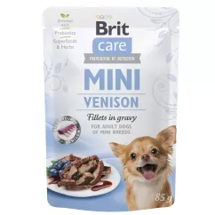 Вологий корм для собак Brit Care Mini 85г філе в соусі (дичина) (100220/4456)