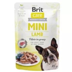 Влажный корм для собак Brit Care Mini 85г филе в соусе (ягненок) (100215/4401)