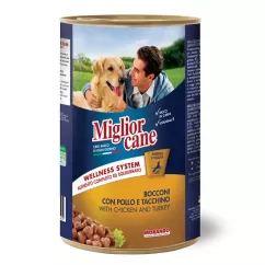 Влажный корм для собак Migliorcane 1250 г (курица и индейка) (8007520011549)