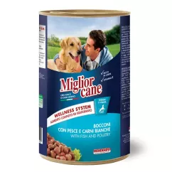 Влажный корм для собак Migliorcane 1250 г (рыба и белое мясо) (8007520011488)