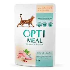 Влажный корм для взрослых кошек Optimeal 85 г (кролик) (4820083905476)
