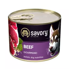 Вологий корм для дорослих собак Savory 200г (яловичина) (30426)