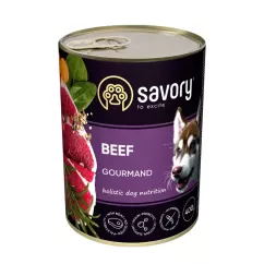 Влажный корм для взрослых собак Savory 400г (говядина) (30433)