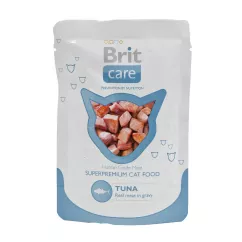 Вологий корм для котів Brit Care Cat Tuna pouch 80 г (тунець) (100119 /447023)