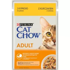 Влажный корм для кошек Cat Chow Adult 85 г (курица и цуккини) (12527628/12449439)