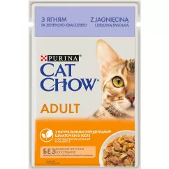 Вологий корм для котів Cat Chow Adult 85 г (ягня та квасоля) (12531479/12449457)
