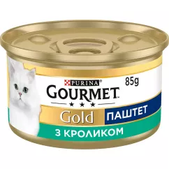 Вологий корм для котів Gourmet Gold Pate Rabbit 85 г (кролик) (7613033728747)