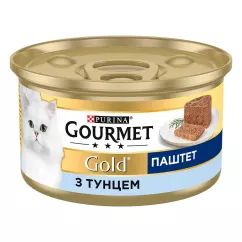 Вологий корм для котів Gourmet Gold Pate Tuna 85 г (тунець) (7613031381029)