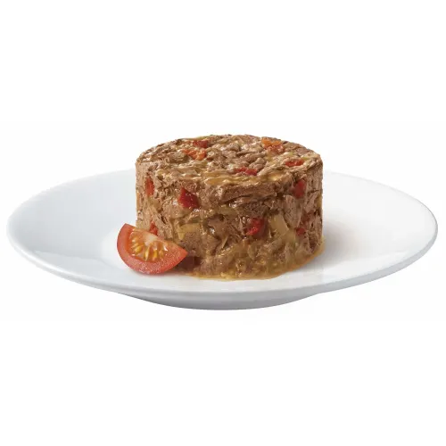 Вологий корм для котів Gourmet Gold Savoury Cake Beef & Tomatoes 85 г (яловичина та томати) (7613035442474) - фото №2