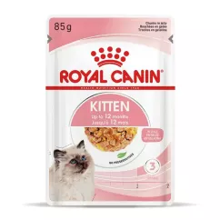 Вологий корм для кошенят Royal Canin Kitten Instinctive Jelly 85 г (домашня птиця) (4150001)