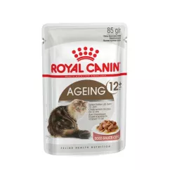 Вологий корм для літніх котів Royal Canin Ageing 12+, 85 г (домашня птиця) (4082001)