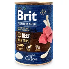 Вологий корм для собак Brit Premium By Nature Beef with Tripe 400г (яловичина) (100411/8584)