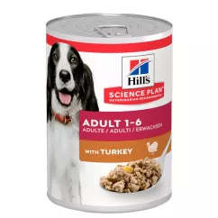Влажный корм для взрослых собак Hills Science Plan Canine Adult 370г (индейка) (604222)