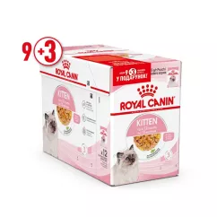 Вологий корм для кошенят Royal Canin Kitten Instinctive Jelly 85 г 12 шт (домашня птиця) (11492)
